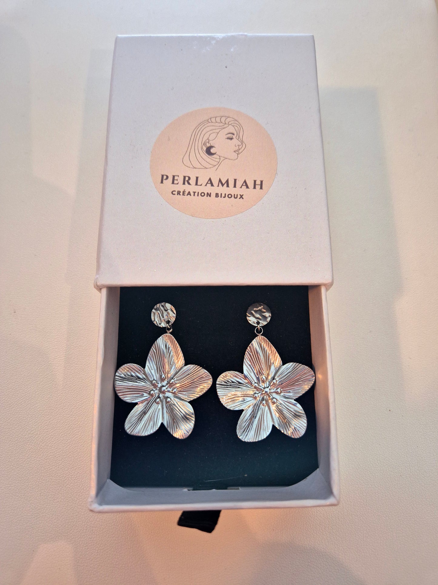 Boucles d'oreilles Camille doré ou argenté