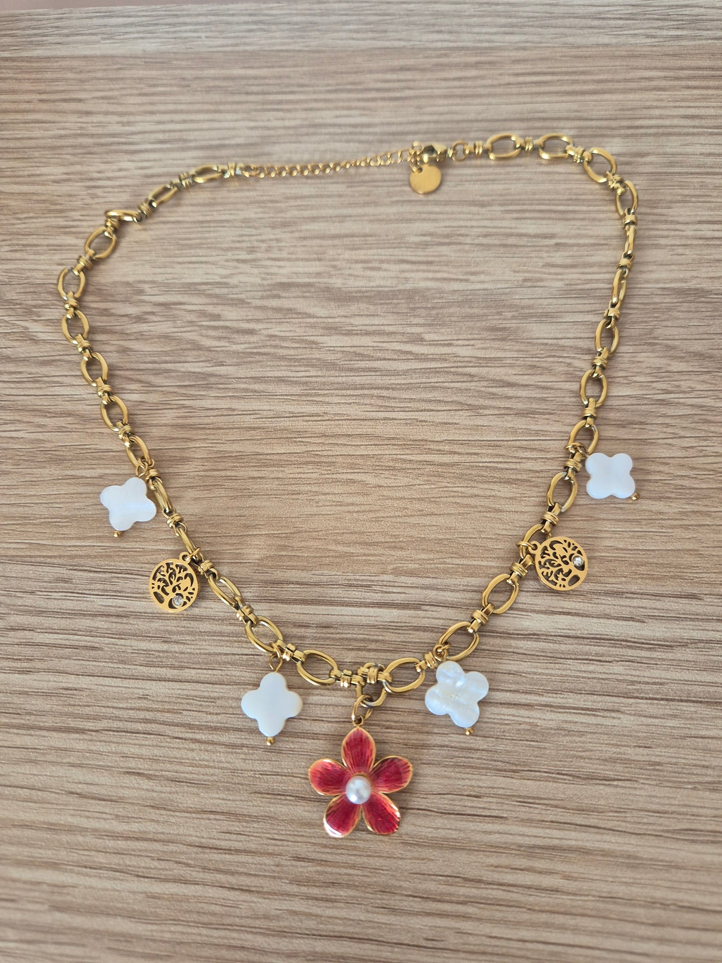 Collier breloques trèfle 🍀