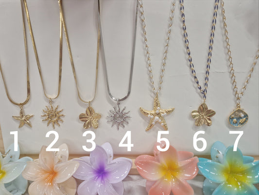 Collier doré et argenté