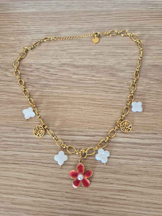 Collier breloques trèfle 🍀