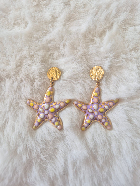 Boucles d'oreilles étoiles de mer