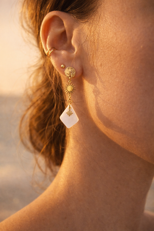 Boucles d'oreilles Jade ✨️