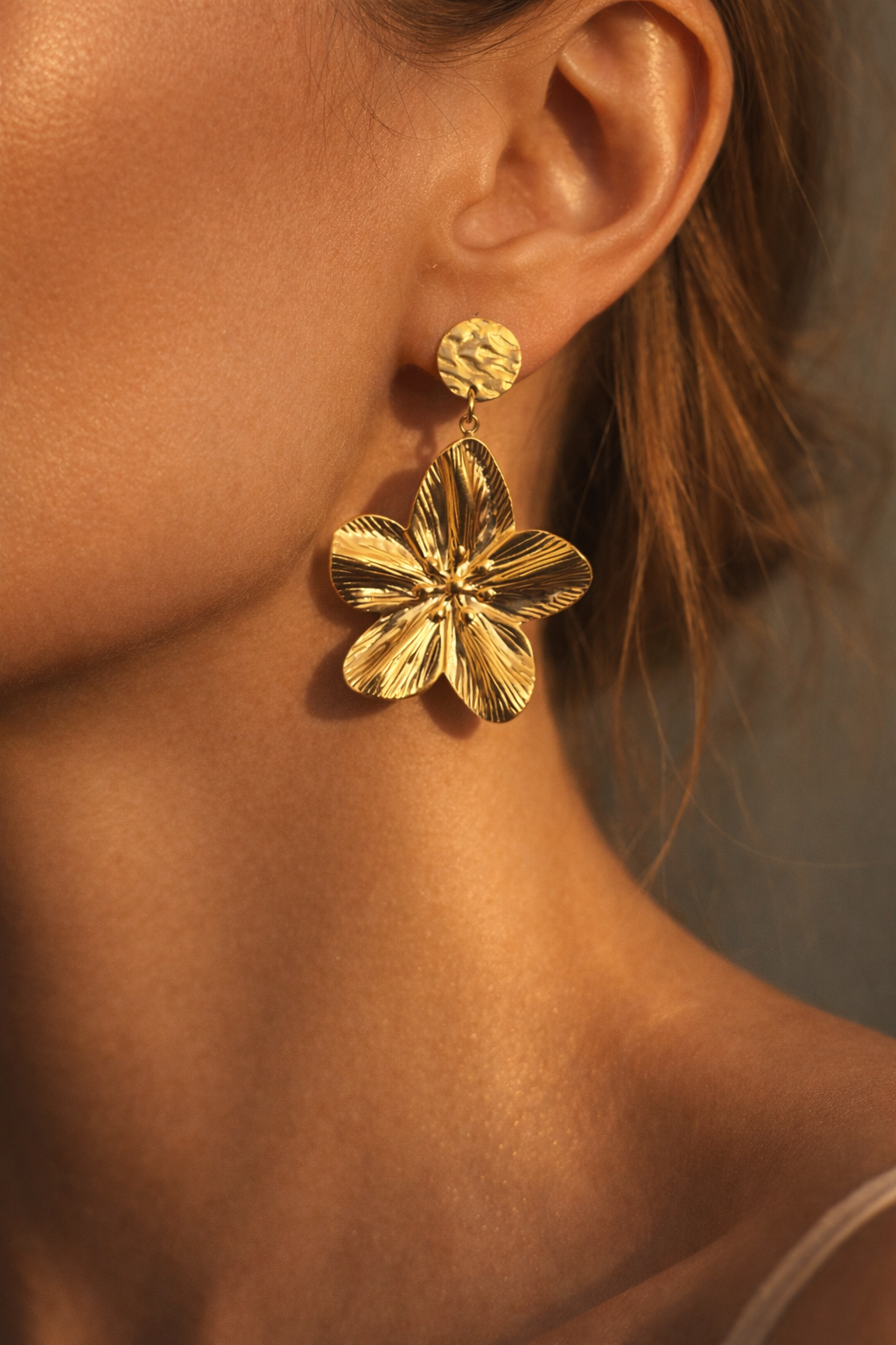 Boucles d'oreilles Camille doré ou argenté