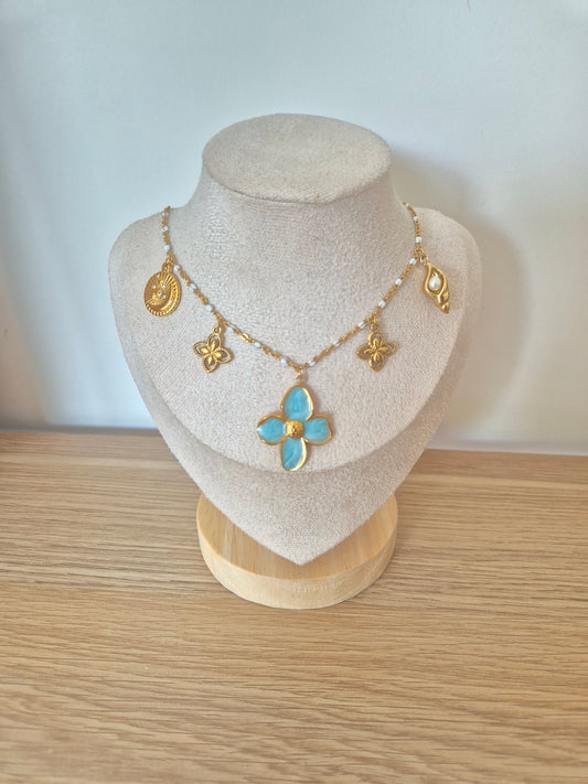 Collier breloques fleur 🌸